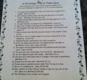 Silent Night Quiz